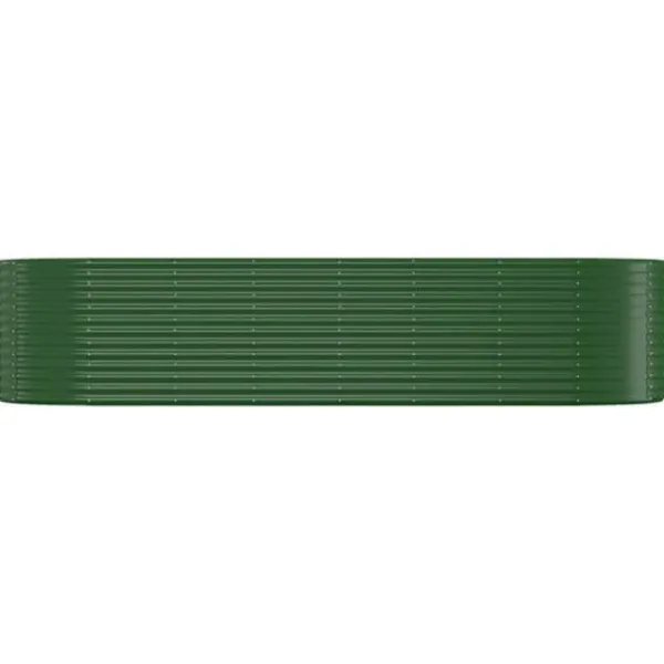 Krukker & Plantebeholdere^Plantekrukker - Living plantekasse 322x100x68 cm pulverlakeret stål grøn