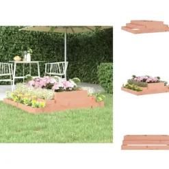Krukker & Plantebeholdere^Plantekrukker - Living plantekasse 110x110x27 cm massivt douglasgran