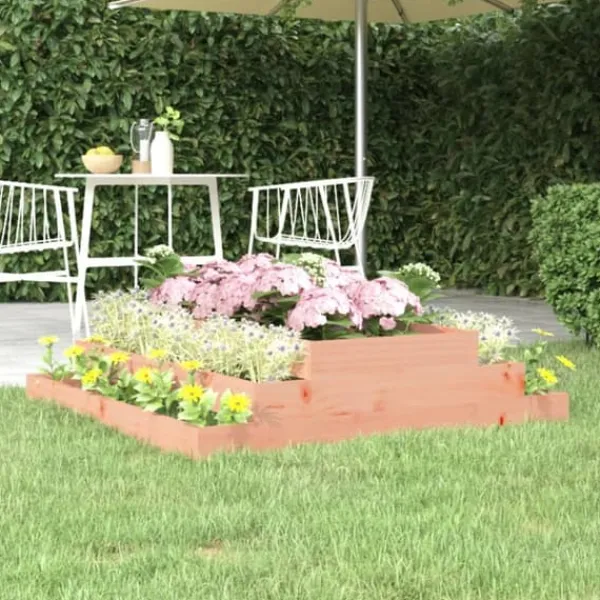 Krukker & Plantebeholdere^Plantekrukker - Living plantekasse 110x110x27 cm massivt douglasgran