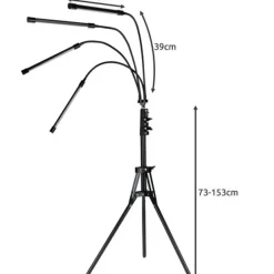 Outlet Plantelampe med Stativ / Plantebelysning - 4 LED-paneler Kit Til Plante- & Urtedyrkning