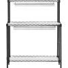 Plantestativer^Planteopsats, 6 niveauer, 75x35x180 cm, Sort, Metal, Justerbar