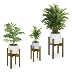 Best Planteopsats sæt, 33x25x25 cm, 38x30x30 cm, 40x34x34 cm, Brun Plantestativer