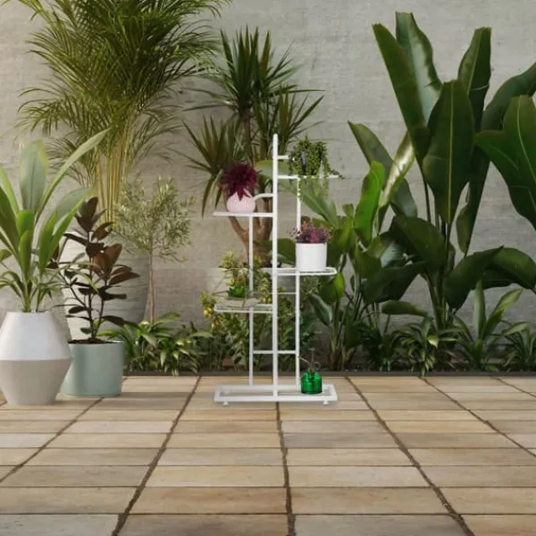 Discount Planteopsats, 96,5x44x22 cm, Hvid Plantestativer