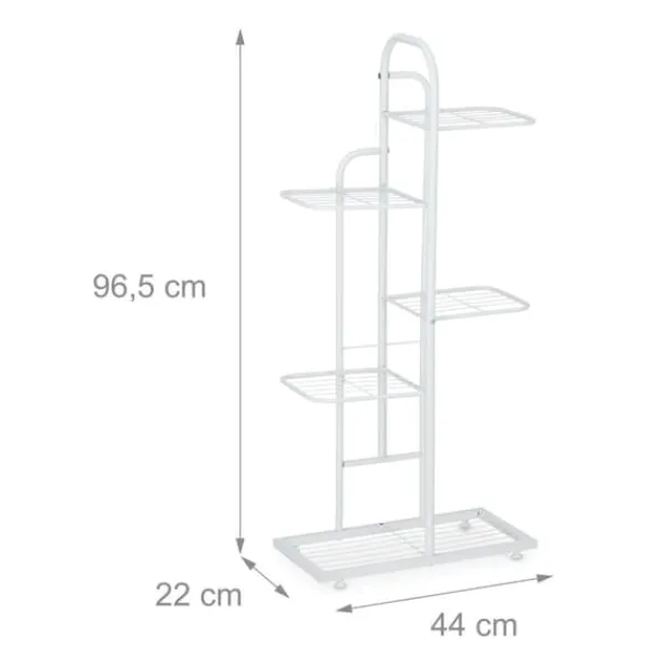 Discount Planteopsats, 96,5x44x22 cm, Hvid Plantestativer