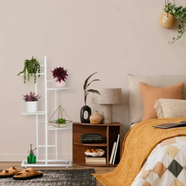 Discount Planteopsats, 96,5x44x22 cm, Hvid Plantestativer