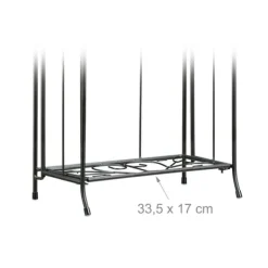 Krukker & Plantebeholdere^Planteopsats, 64,5x33,5x18 cm, Sort