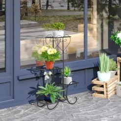 Sale Planteopsats, 45x24,5x80 cm, Sort Plantestativer