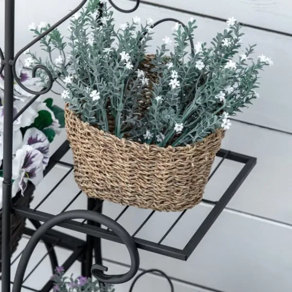 Sale Planteopsats, 45x24,5x80 cm, Sort Plantestativer