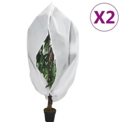 Haveduge^Planteovertræk med lynlås - Beskyttelse til planter 2 stk. | Størrelse: 1,2x1,8 m | Vægt: 70 g/m²