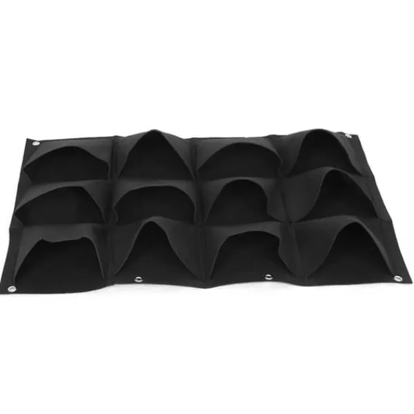 Krukker & Plantebeholdere^Plantepose Have Balkon Væg Vertikale Blomsterplanter Hængende Planter Sort Farve 12 Lommer