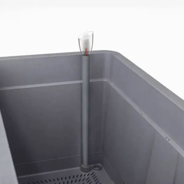 Hot Planter Deroma Cosmo Grey Plastic Recycled plastic 38 x 38 x 39 cm Squared Bucket 38 cm Krukker & Plantebeholdere