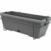 Clearance Planter Garden ID Anthracite Stone effect 50 cm Krukker & Plantebeholdere