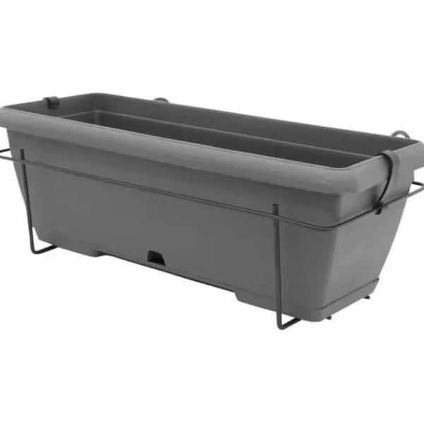 Clearance Planter Garden ID Anthracite Stone effect 50 cm Krukker & Plantebeholdere
