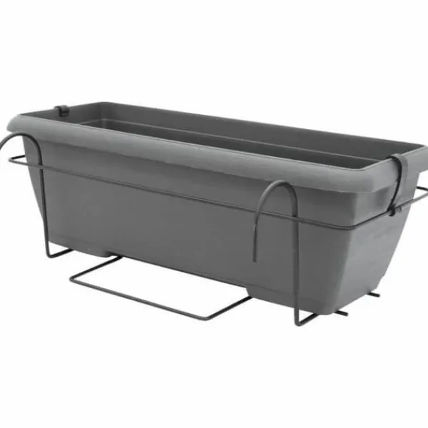 Clearance Planter Garden ID Anthracite Stone effect 50 cm Krukker & Plantebeholdere