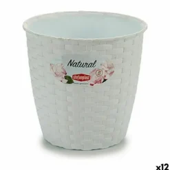 Krukker & Plantebeholdere^Planter Stefanplast White Plastic 14 x 13 x 14 cm (12 Units)