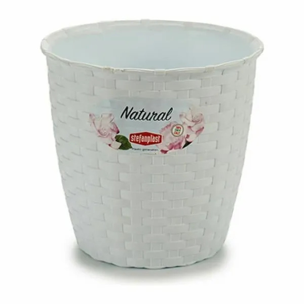 Krukker & Plantebeholdere^Planter Stefanplast White Plastic 14 x 13 x 14 cm (12 Units)