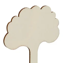 Havedekorationer^Planteskilte, 10x6x0,2 cm, Natur, Træ