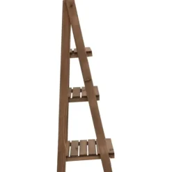 Plantestativer^Plantestativ i 3 niveauer med tavle - Blomsterstativ | Farve: Fyrretræ | Størrelse: 40x30x90 cm