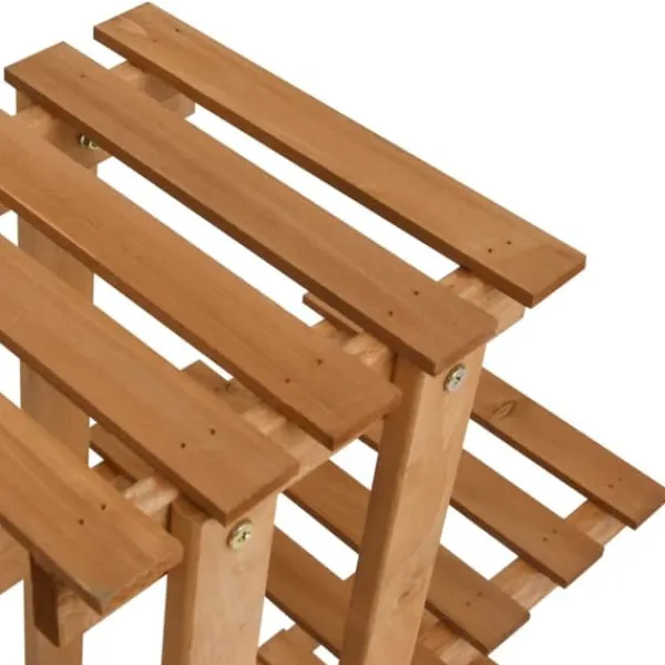Hot Plantestativ i fyrretræ med 5 hylder - Organiser dine planter | Størrelse: 83x25x83 cm Plantestativer
