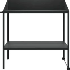 Plantestativer^Plantestativ i galvaniseret stål - 2 hylder | Farve: Antracitgrå | Størrelse: 100x54,5x100 cm