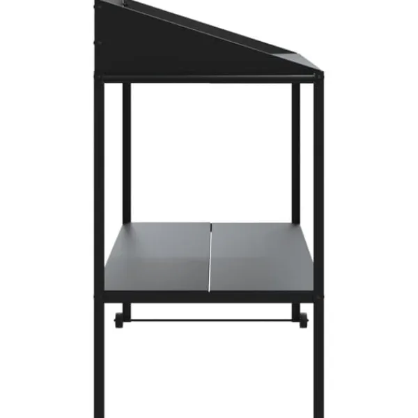 Plantestativer^Plantestativ i galvaniseret stål - 2 hylder | Farve: Antracitgrå | Størrelse: 100x54,5x100 cm