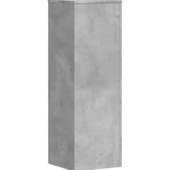 Plantestativer^Plantestativ i konstrueret træ - Slidstærkt og stabilt | Størrelse: 33x33x100 cm | Farve: Betongrå