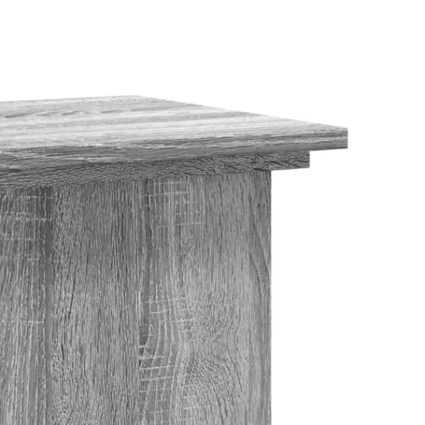 Online Plantestativ i konstrueret træ - Høj og stabil | Farve: Grå sonoma-eg | Størrelse: 33x33x100 cm Plantestativer