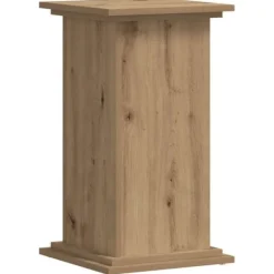 Outlet Plantestativ i konstrueret træ – Stabilt og slidstærkt | Størrelse: 33x33x60 cm | Farve: Egetræslook Plantestativer