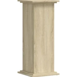 Clearance Plantestativ i konstrueret træ - Tidløst design | Størrelse: 33x33x80 cm | Farve: Sonoma-eg Plantestativer