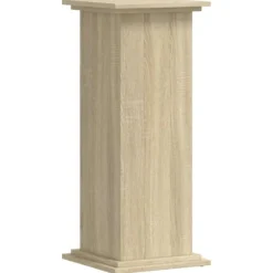 Clearance Plantestativ i konstrueret træ - Tidløst design | Størrelse: 33x33x80 cm | Farve: Sonoma-eg Plantestativer