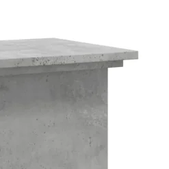 Plantestativer^Plantestativ i konstrueret træ - Slidstærkt og stilrent | Størrelse: 33x33x80 cm | Farve: Betongrå
