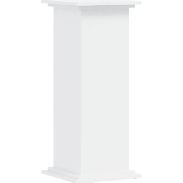 Plantestativer^Plantestativ i konstrueret træ - Minimalistisk design | Størrelse: 33x33x80 cm | Farve: Hvid
