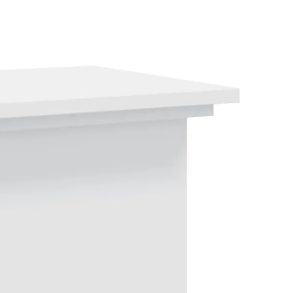 Plantestativer^Plantestativ i konstrueret træ - Minimalistisk design | Størrelse: 33x33x80 cm | Farve: Hvid