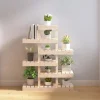 Plantestativer^Plantestativ i massivt fyrretræ - Elegant plantehylde | Størrelse: 85x25x109,5 cm