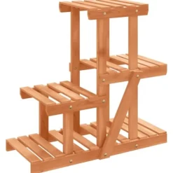 Best Plantestativ i massivt fyrretræ - Blomsterstativ | Størrelse: 58x25x51 cm Plantestativer