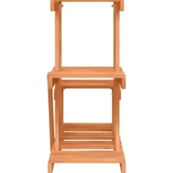 Best Plantestativ i massivt fyrretræ - Blomsterstativ | Størrelse: 58x25x51 cm Plantestativer