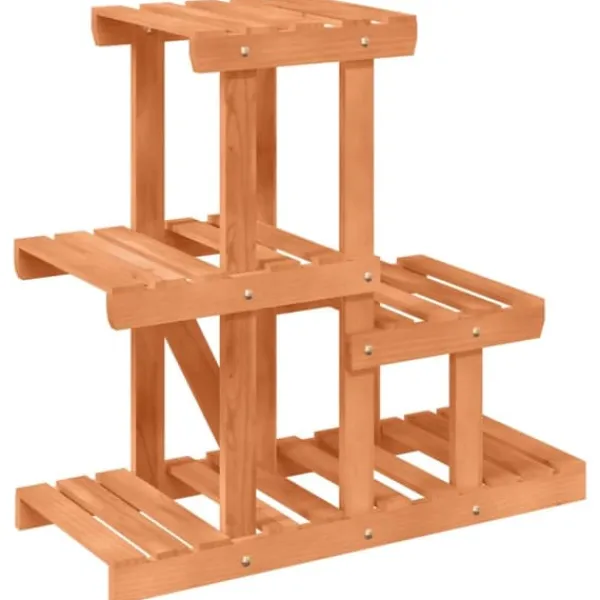 Best Plantestativ i massivt fyrretræ - Blomsterstativ | Størrelse: 58x25x51 cm Plantestativer