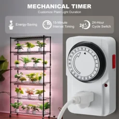 Sale Plantestativ med vækstlys 6 etager, 180W, 70,9, indendørs plantedyrkningshylde, justerbar højde, moderne design. Kit Til Plante- & Urtedyrkning