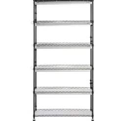 Sale Plantestativ med vækstlys 6 etager, 180W, 70,9, indendørs plantedyrkningshylde, justerbar højde, moderne design. Kit Til Plante- & Urtedyrkning