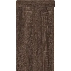 Outlet Plantestativ sæt 2 stk. i konstrueret træ - Slidstærk | Farve: Brun eg | Størrelse: 10x10x18 cm Plantestativer