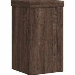 Outlet Plantestativ sæt 2 stk. i konstrueret træ - Slidstærk | Farve: Brun eg | Størrelse: 10x10x18 cm Plantestativer