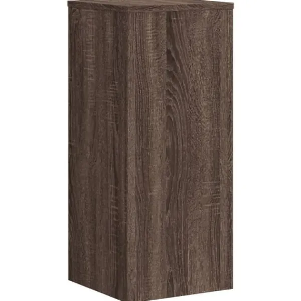 Plantestativer 2 stk. - Konstrueret træ | Farve: Brunt eg | Størrelse: 30x30x70 cm Plantestativer