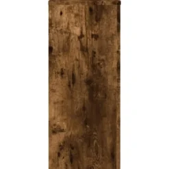Hot Plantestativer 2 stk. - Robust blomsterstativ i konstrueret træ | Størrelse: 30x30x70 cm | Farve: Røget eg Plantestativer