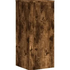 Hot Plantestativer 2 stk. - Robust blomsterstativ i konstrueret træ | Størrelse: 30x30x70 cm | Farve: Røget eg Plantestativer