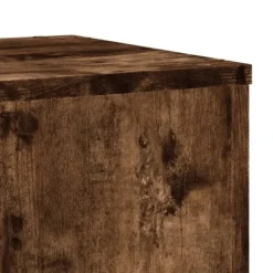Hot Plantestativer 2 stk. - Robust blomsterstativ i konstrueret træ | Størrelse: 30x30x70 cm | Farve: Røget eg Plantestativer