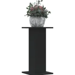 New Plantestativer 2 stk. - Slidstærkt konstrueret træ | Farve: Sort | Størrelse: 30x30x60 cm Plantestativer