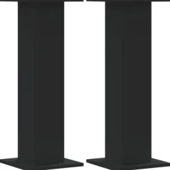 Outlet Plantestativer 2 stk. - Slidstærke træstativer til planter | Farve: Sort | Størrelse: 30x30x80 cm Plantestativer