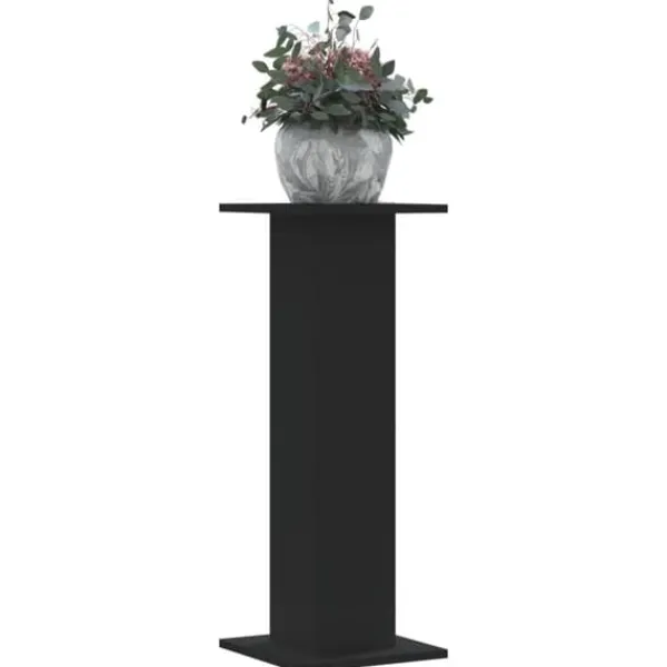Outlet Plantestativer 2 stk. - Slidstærke træstativer til planter | Farve: Sort | Størrelse: 30x30x80 cm Plantestativer