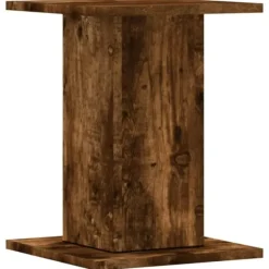 Plantestativer^Plantestativer 2 stk. - Slidstærkt konstrueret træ | Størrelse: 30x30x40 cm | Farve: Røget eg