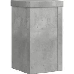 Plantestativer^Plantestativer 2 stk. - Slidstærkt konstrueret træ | Farve: Betongrå | Størrelse: 10x10x18 cm